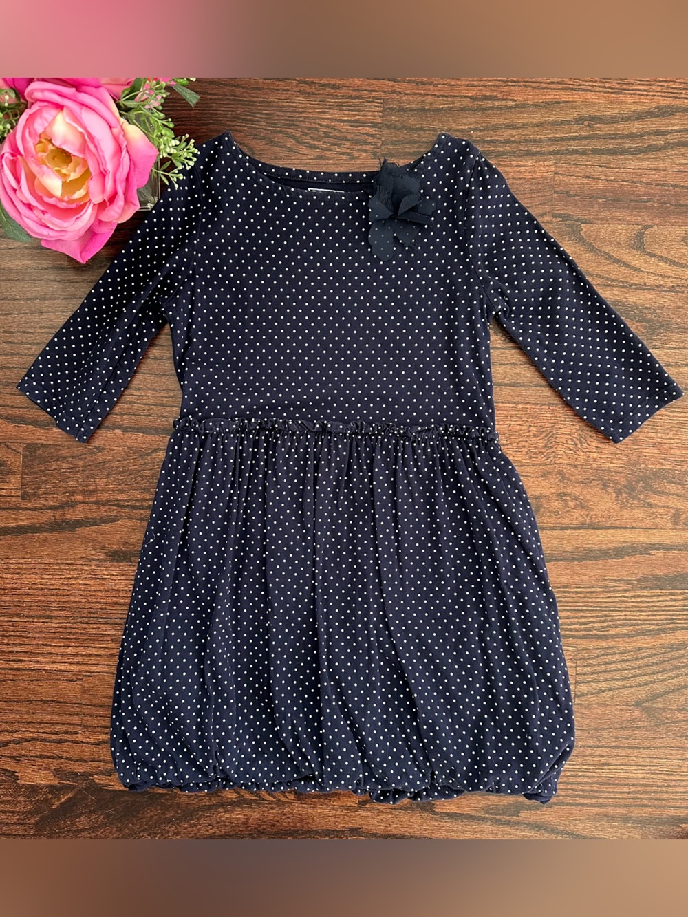 Oshkosh polka dot bubble hem dress, size 7